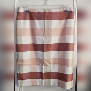 Ann Taylor Factory Plaid Pencil Skirt Size 4